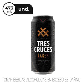 Cerveza TRES CRUCES  LAGER 473mL