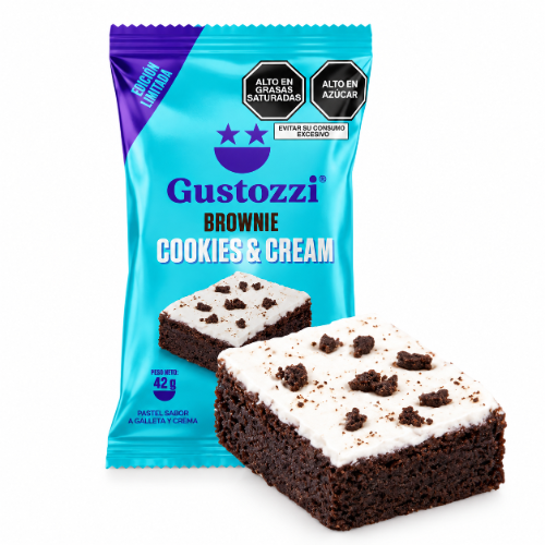 Brownie GUSTOZZI COOKIES & CREAM ED. LIMITADA 42g