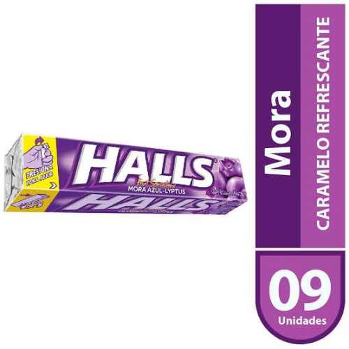 Caramelo HALLS BARRA MORA AZUL 25.2g