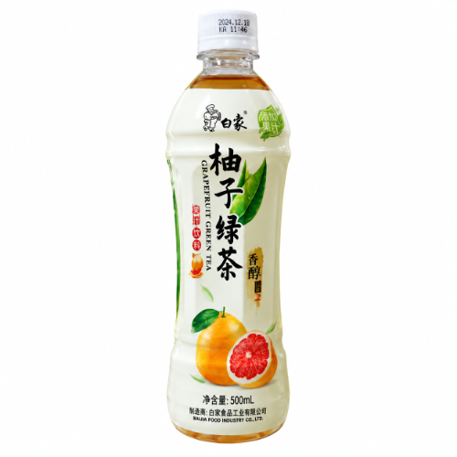 Bebida TE VERDE CON SABOR A TORONJA BAIXIANG 500mL