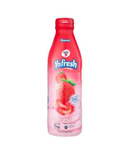 Yogurt YOFRESH FRESA BOTELLA 970g