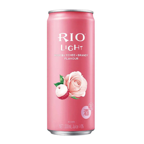 Bebida oriental COCTEL BRANDY LYCHEE RIO 330mL