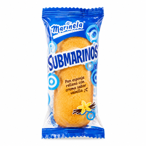 Bizcocho SUBMARINO SUMERG VAINILLA 1P MARINELA 35g